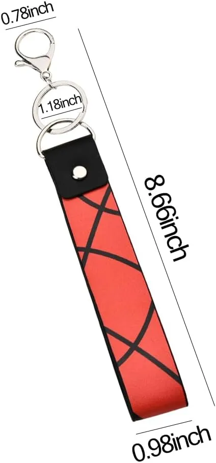 Leather Sports Wristlet Lanyard Keychain for Car Keys Cute Wristlet Strap for Wallet Purse Accessories for Men Women