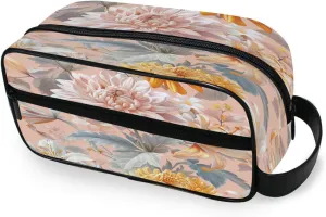 Lily Flowers Travel Toiletry Bag for Women Men, Hanging Cosmetic Bag, Water Resistant Shaving Bag for Toiletries Accessories