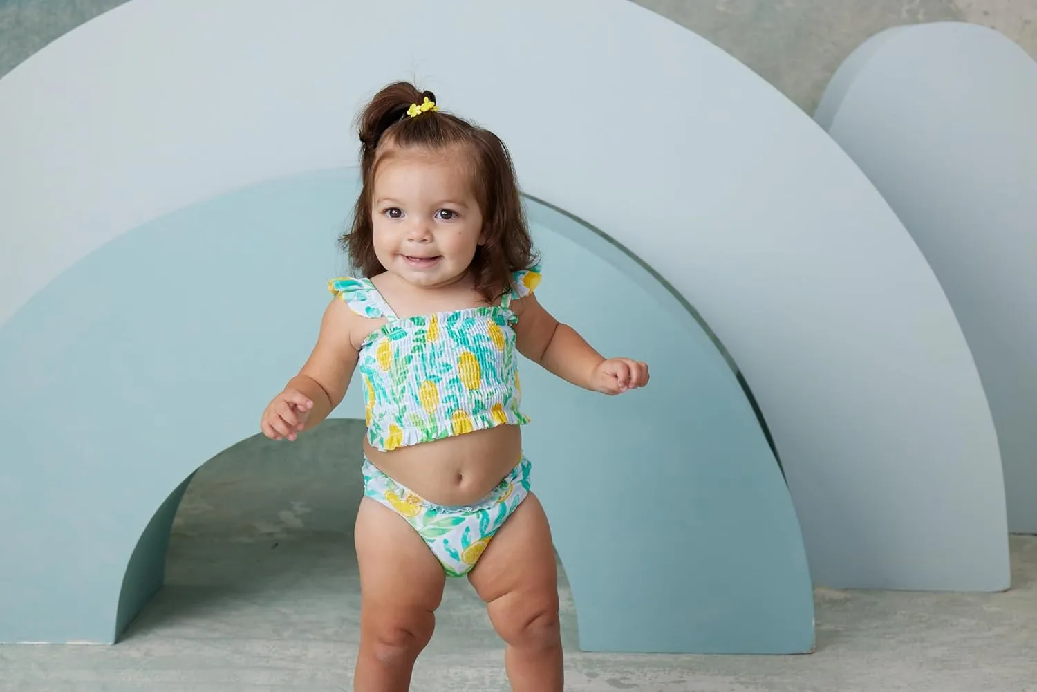 Little Me Baby Girl's UPF 50  Sun Protection One Piece Swimsuit