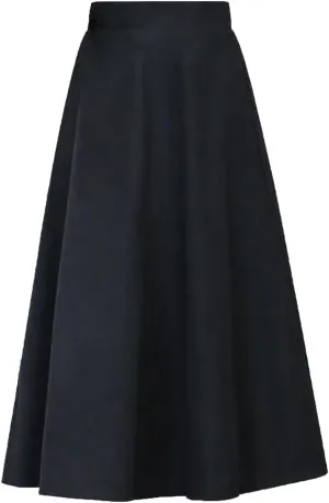 Long Skirts Womens Winter Vintage High Elastic Waist A Line Pleated Wool Midi Skirt Lady Elegant Skirts for Women