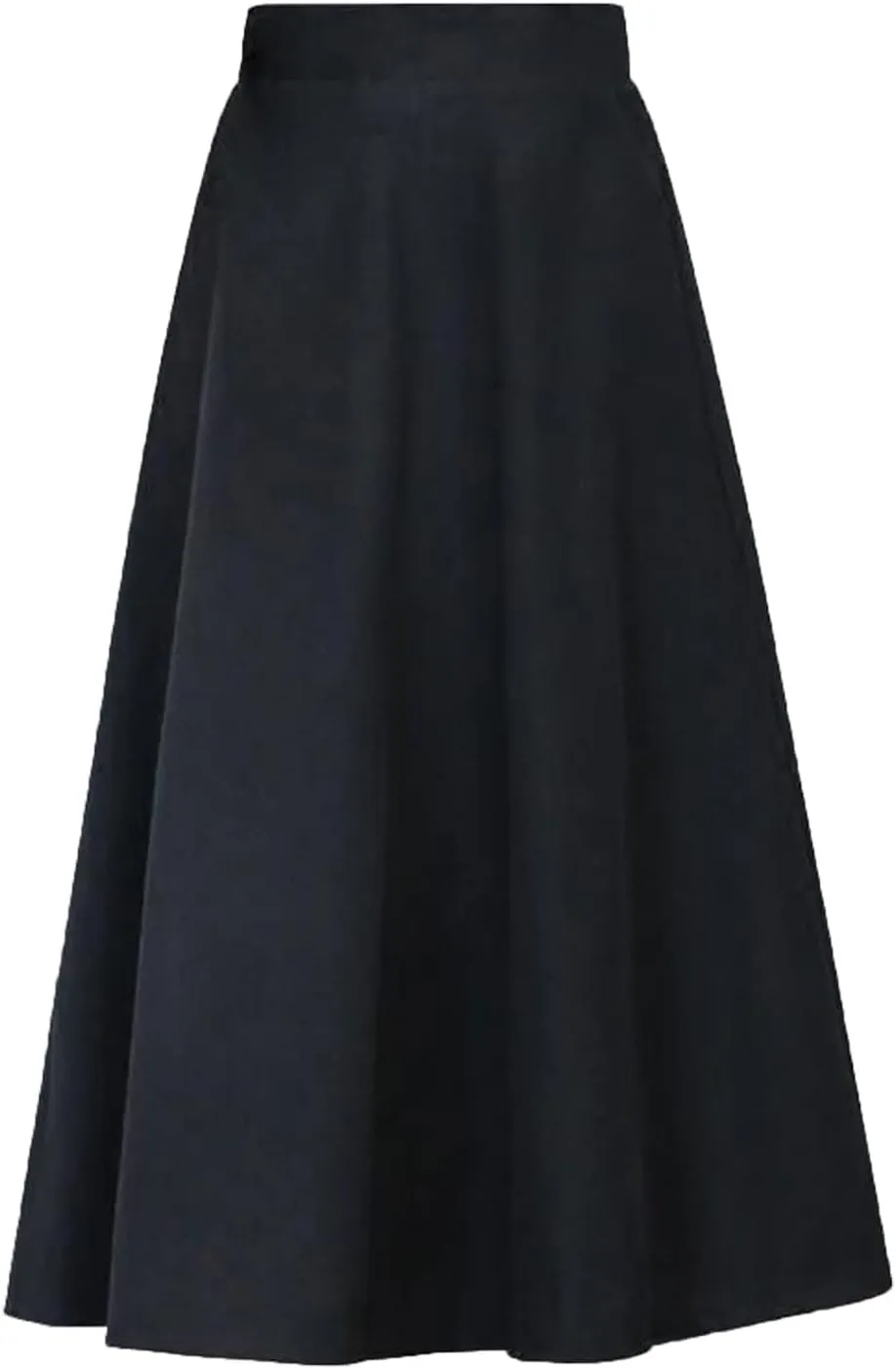 Long Skirts Womens Winter Vintage High Elastic Waist A Line Pleated Wool Midi Skirt Lady Elegant Skirts for Women