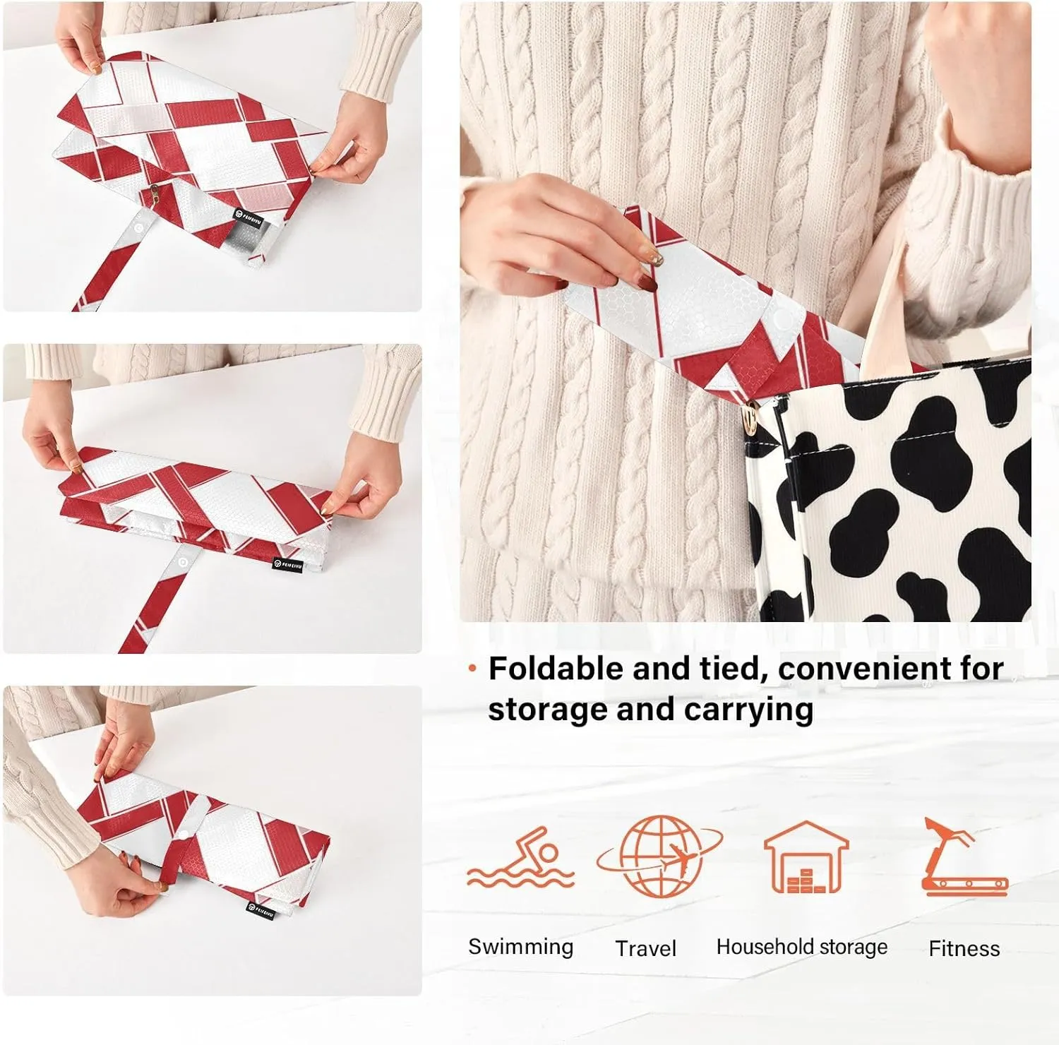 Luggage Space Saver, Organizadores De Maletas Para, White Red, With Zipper, 3 Set Travel Packing Cubes For Suitcases, Garment Bag Closet Storage