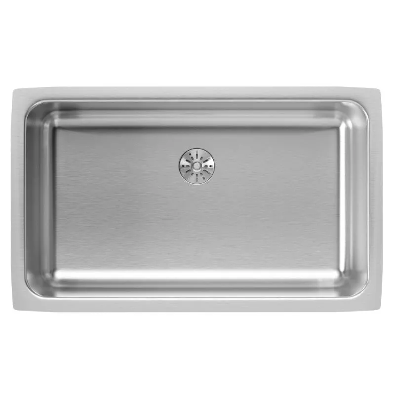 Lustertone Classic 18.5" x 30.5" x 9" Stainless Steel Single-Basin Undermount Kitchen Sink
