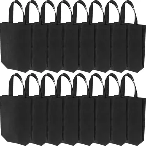 Luxshiny Blank Non Woven Tote Bags 30pcs Reusable Gift Bags with Handles Large Shopping Bags Foldable Grocery Bags