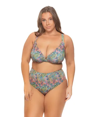 Lythebras Madison Floral Print High Waisted Bikini Bottom Set