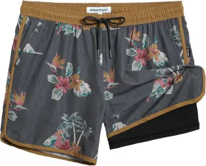 maamgic Mens Short 80s 90s Vintage 5.5" Swim Trunks Swimsuits Board Shorts Compression Liner Quick Dry 2 in 1 Beach Swimwear