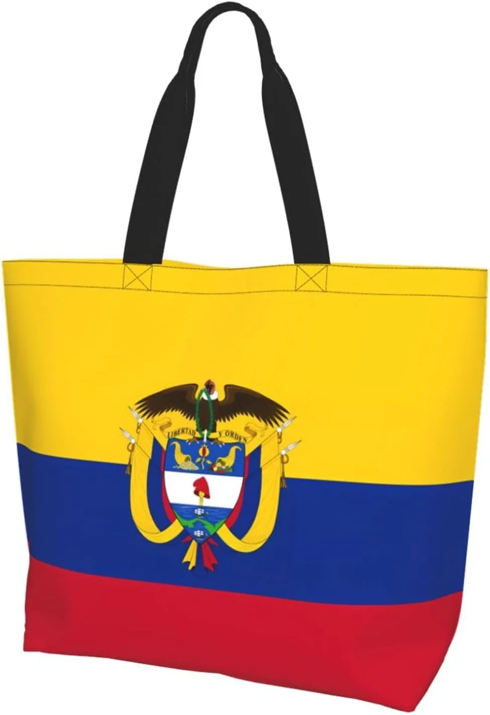 Marriage Colombian Married Flag Women's Tote Bag Large Capacity Single Shoulder Bags Handbag for Shopping Work