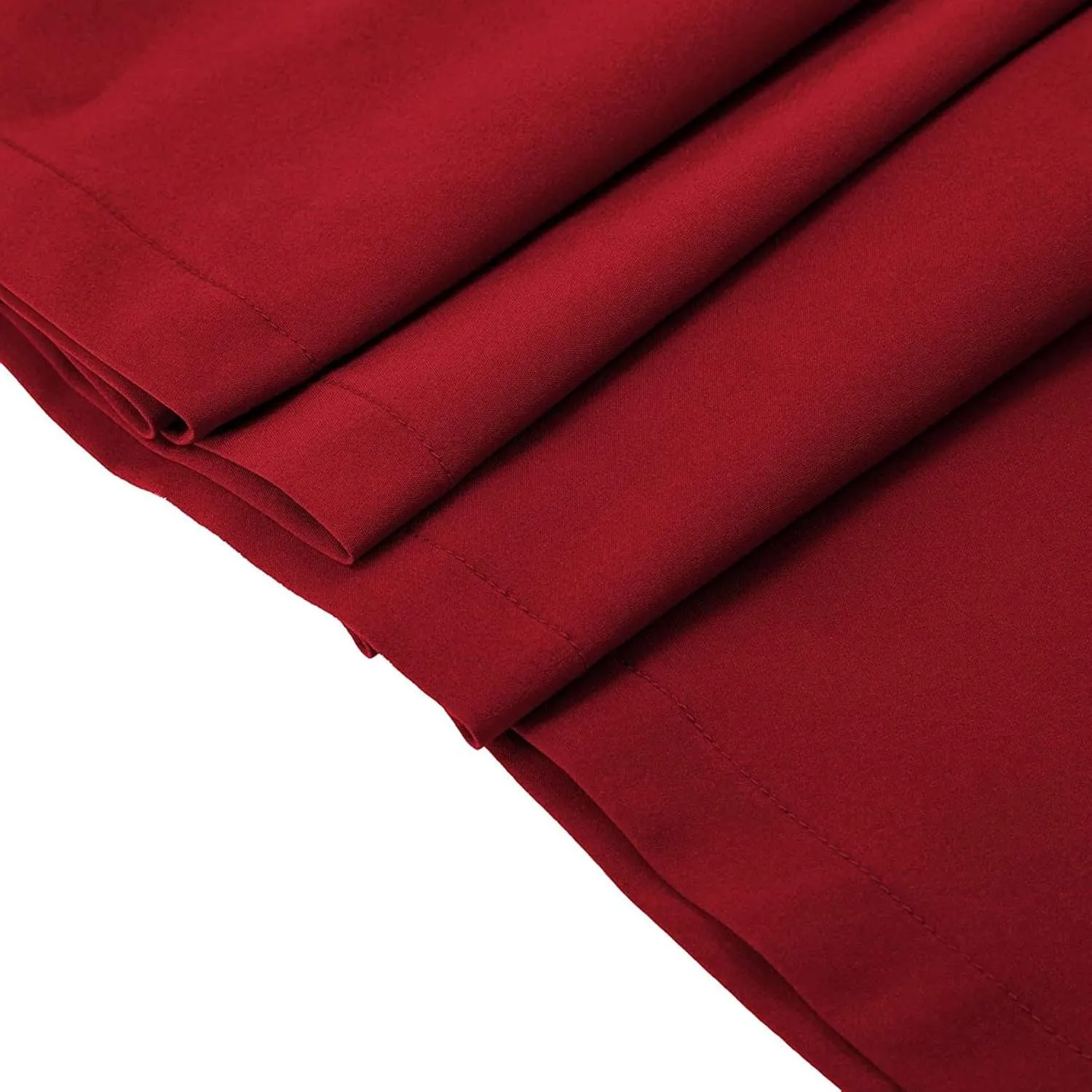Maxi Solid Skirt for Women High Waisted A-Line Pleated Skirts Elastic Knee Length Casual Flowy Swing Flared Skirt