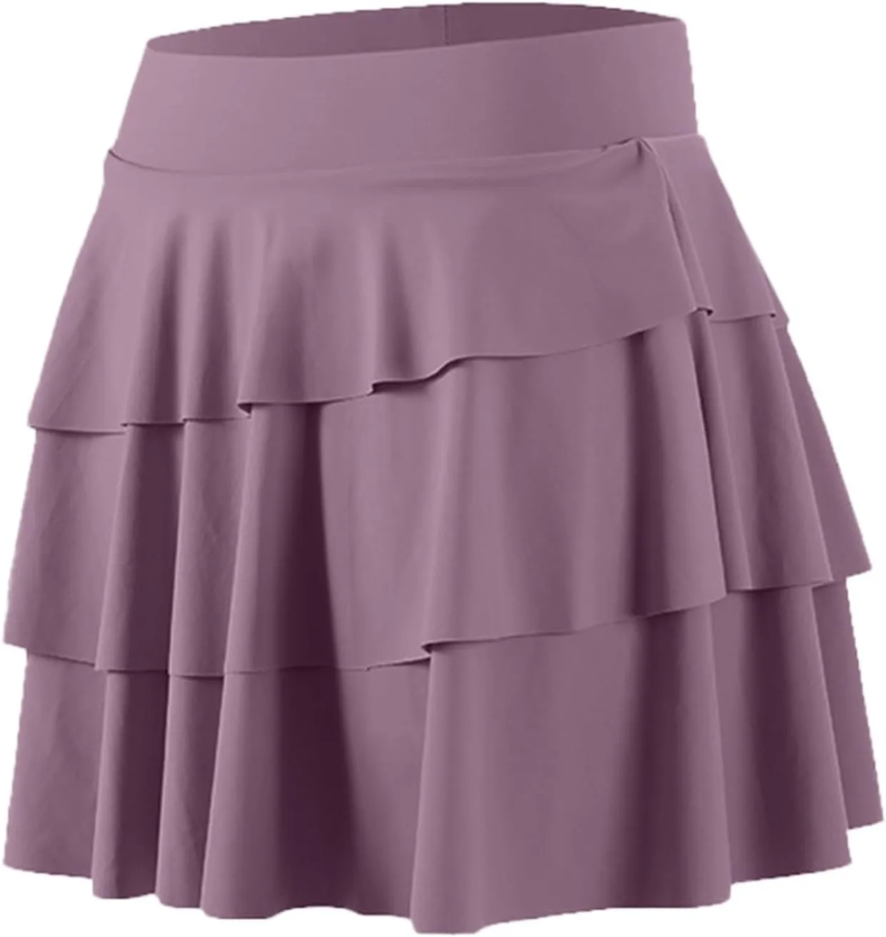 Midi Skirts for Women Summer Running Sports High Elastic Waist A-Line Pleated Yoga Tennis Skirts with Shorts Slim