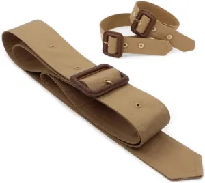 One Set of Trench Coat Belt and Sleeve Band Replacement Wind Coat Accessories for Overcoat Coat Windbreaker Jacket