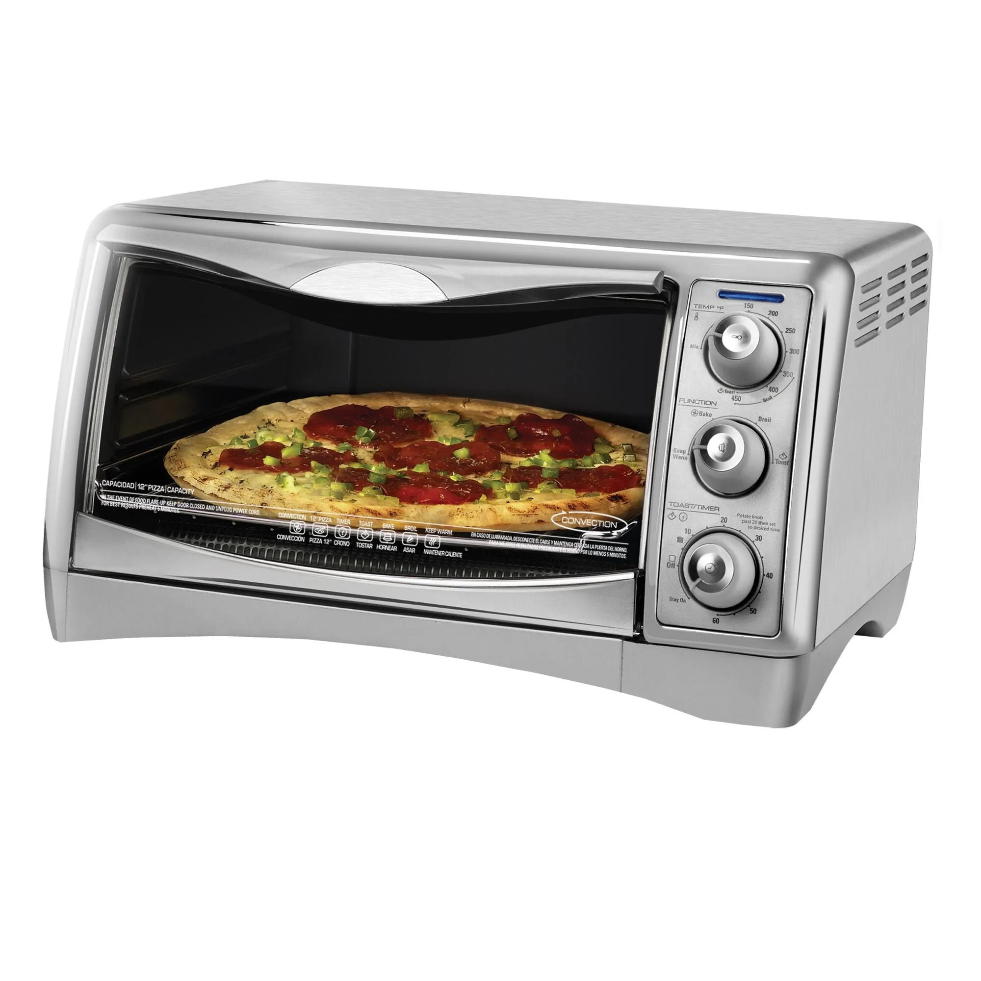 Perfect Broil Convection Toaster Oven, 6-Slice, Stainless Steel