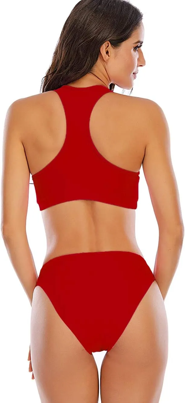 Period Swimwear for Teens Two Piece Swim Bikini Sets Women Period Swimsuit Girls Leakproof Bathing Suits Sporty