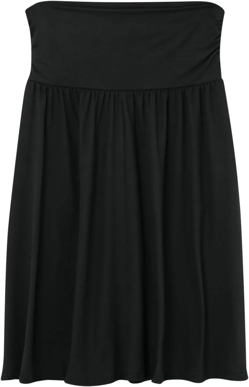 Pleated Midi Skirts for Women 2025 Summer High Waisted Solid Color Flowy A-Line Skirt with Pockets