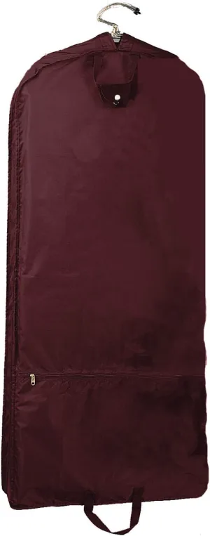 Preferred Nation 48" Nylon Garment Cover W/ 2 Hangers, Burgundy, One Size
