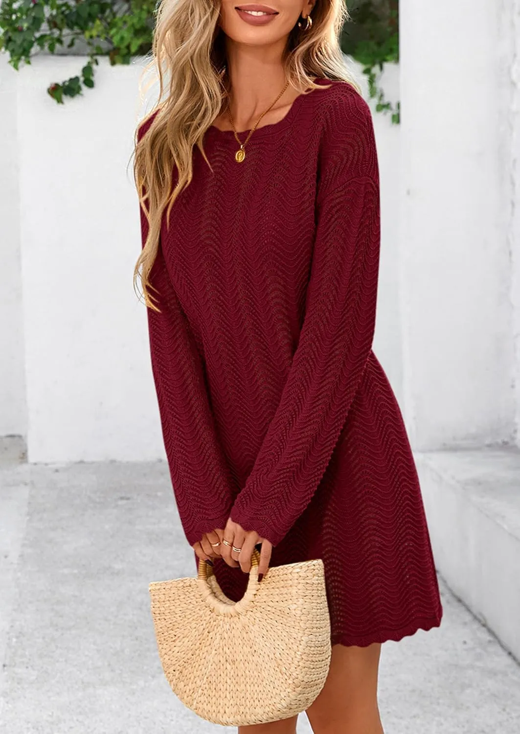 PRETTYGARDEN Women's Swimsuit Cover Up 2025 Summer Bathing Suit Swimwear Crochet Knit Dress Fashion Beach Vacation Clothes