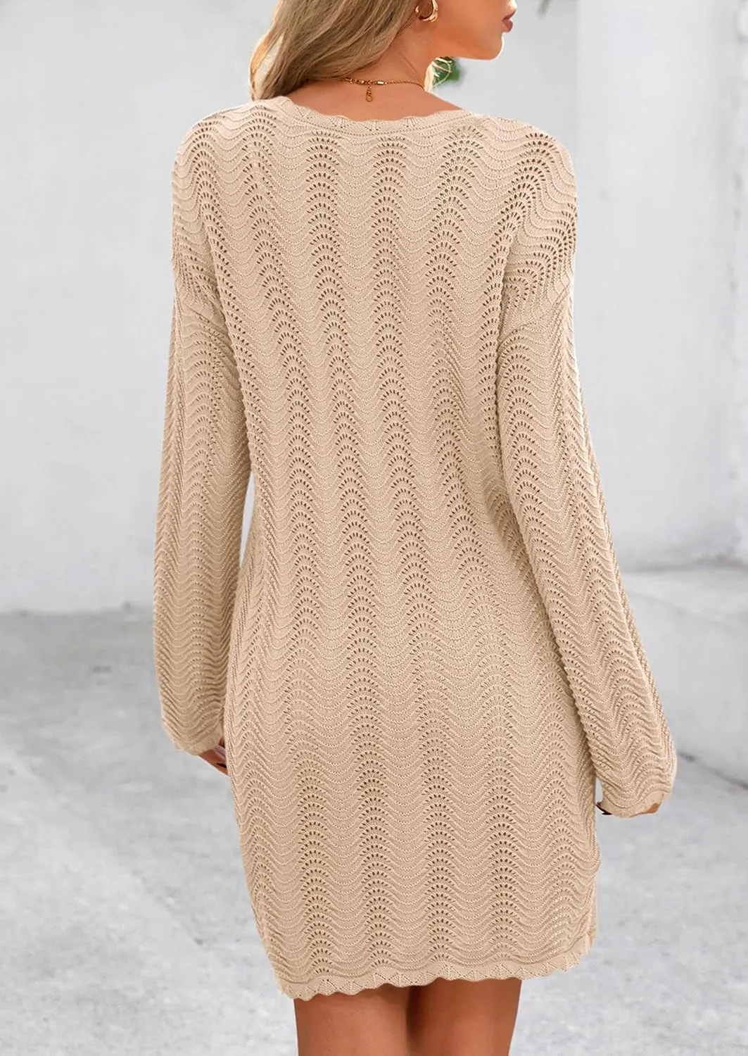PRETTYGARDEN Women's Swimsuit Cover Up 2025 Summer Bathing Suit Swimwear Crochet Knit Dress Fashion Beach Vacation Clothes