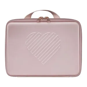 Riki Skinny vanity Mirror Carry case(large) in Rose Gold, Multifunctional Makeup Bag, Light Weight and Portable, Protect the Makeup Mirror from Shattering