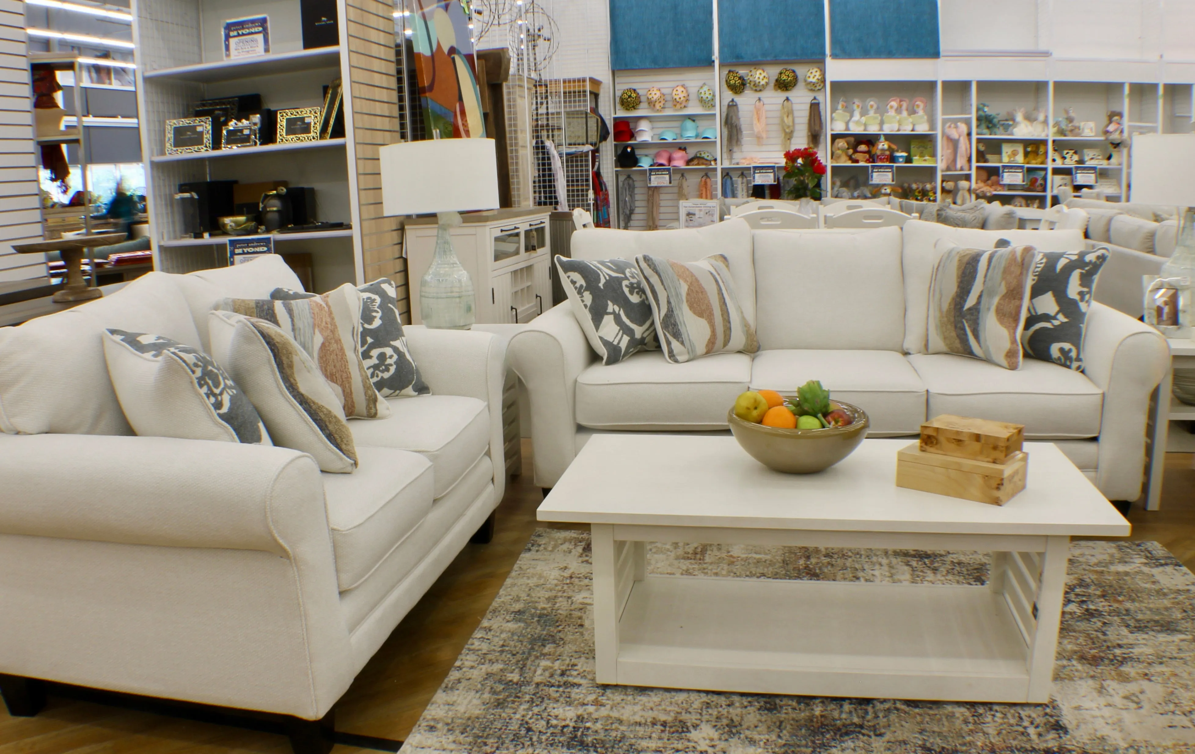 Rolled Arm Salt Sofa   Love Seat Performance Fabric 2-Pc Set