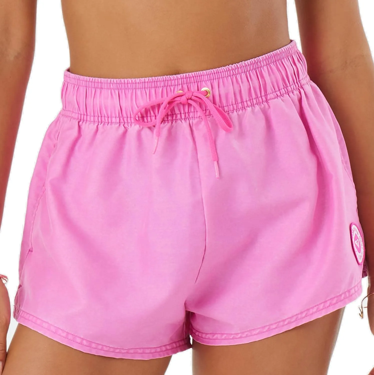 Roxy Women's Standard No Bad Waves Swim Elastic Waist Drawcord Casual Summer Beach Cover-up Board Shorts