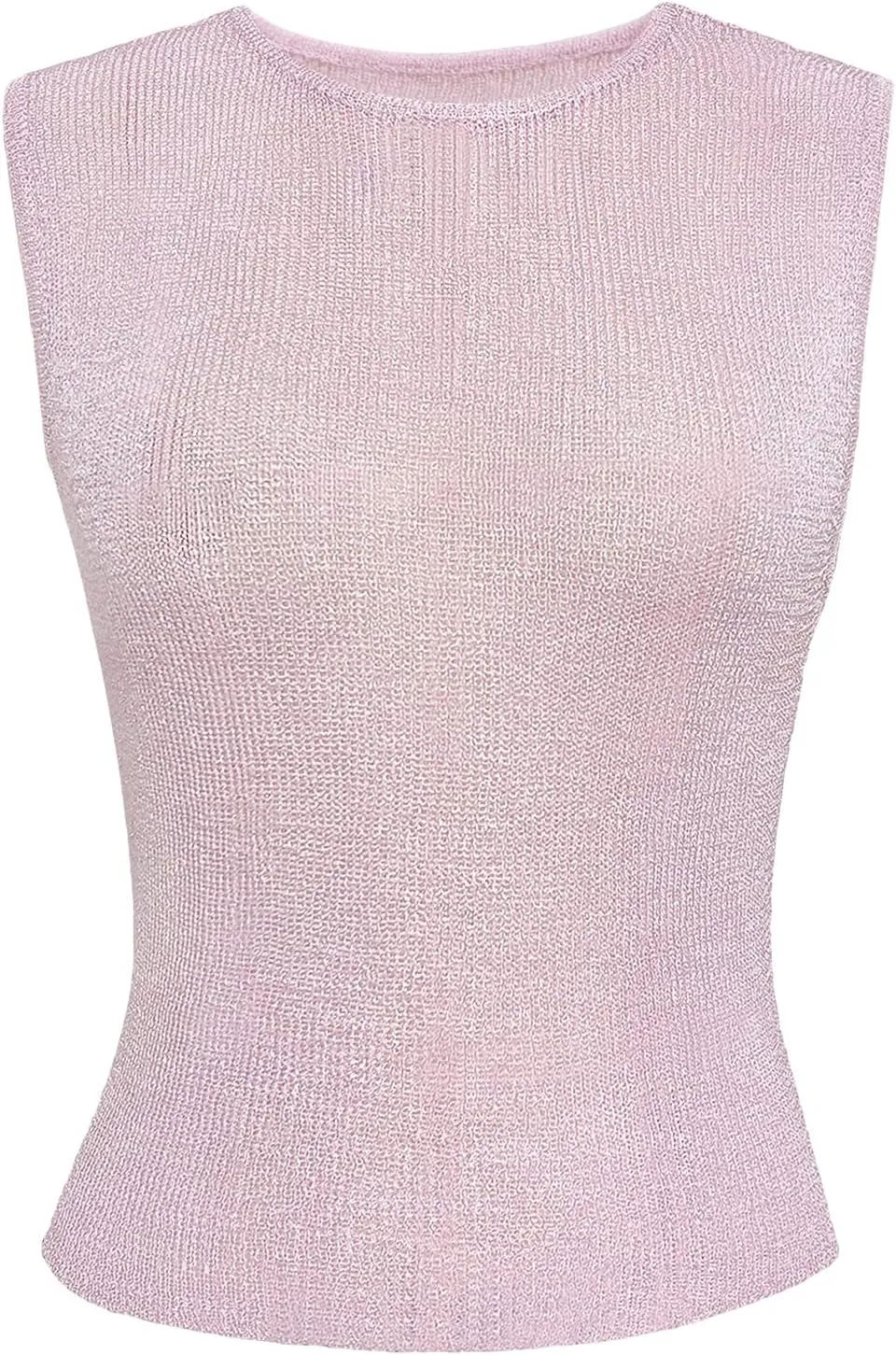 Sheer Mesh Tank Top for Women Sleeveless See Through Going Out Tops Summer Y2k Camisole Tops