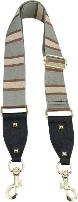 Shoulder Bags Strap One Shoulder Messenger Bag Wide Shoulder Strap Woven Multicolor Embroidered Canvas Saddle Bag Replacement Adjustable Bag Strap (Color : Gray, Size : 140x5cm)