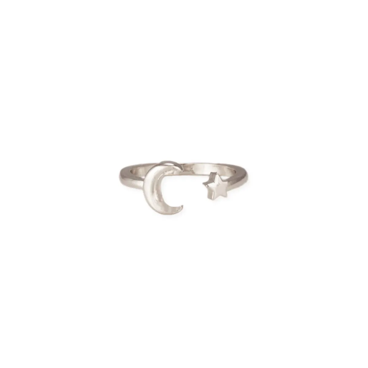 Silver Star Moon Adjustable Toe Rings