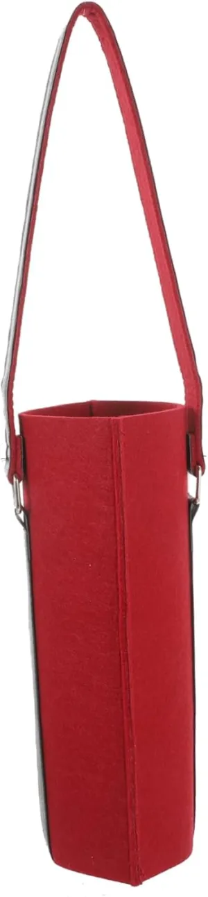 Single Wine Bottle Tote Bag Felt Wine Bag for Restaurant Outdoor Picnic
