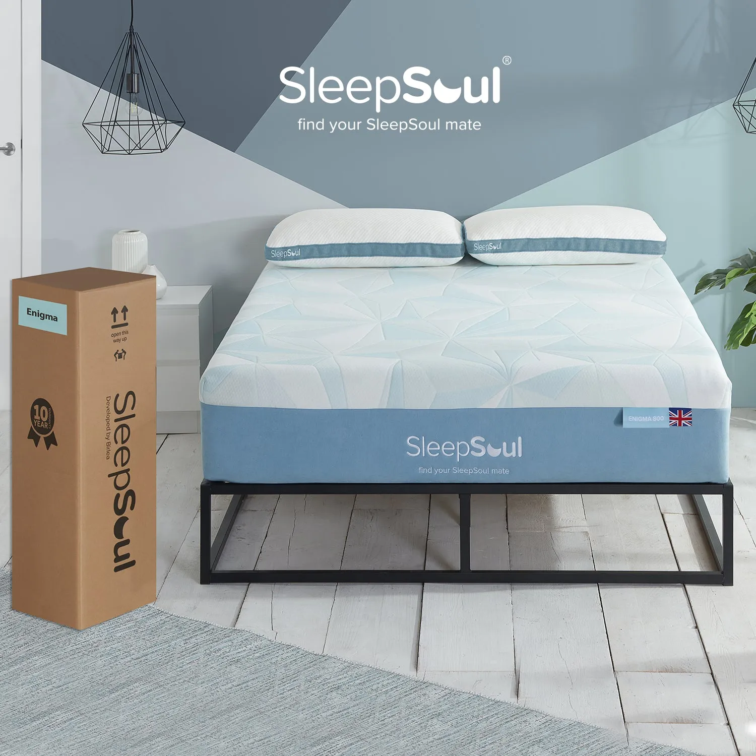 SleepSoul Enigma 800 3 zone Pocket Pocket Spring Mattress 200X200
