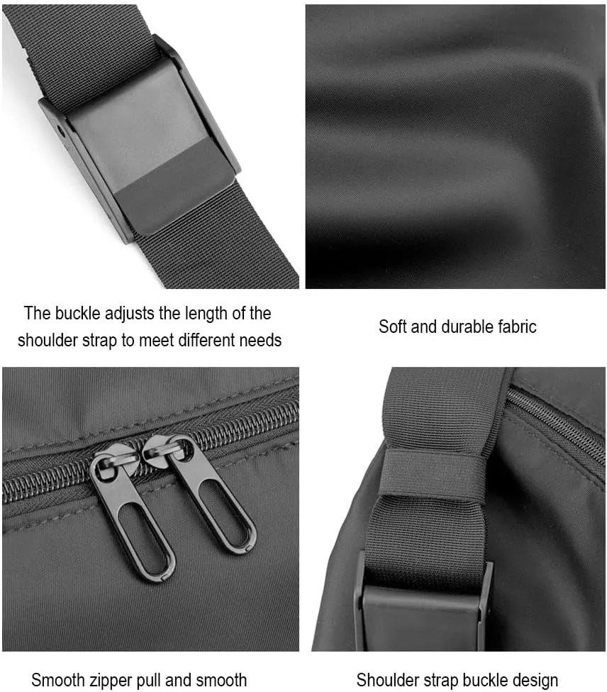 Small Sports Gym Bag,Waterproof Workout Bags Mini Duffle Bag for Men and Women,Lightweight Gym Travel Bag Yoga Exercise Bag with Wet Pocket and Shoes Compartment