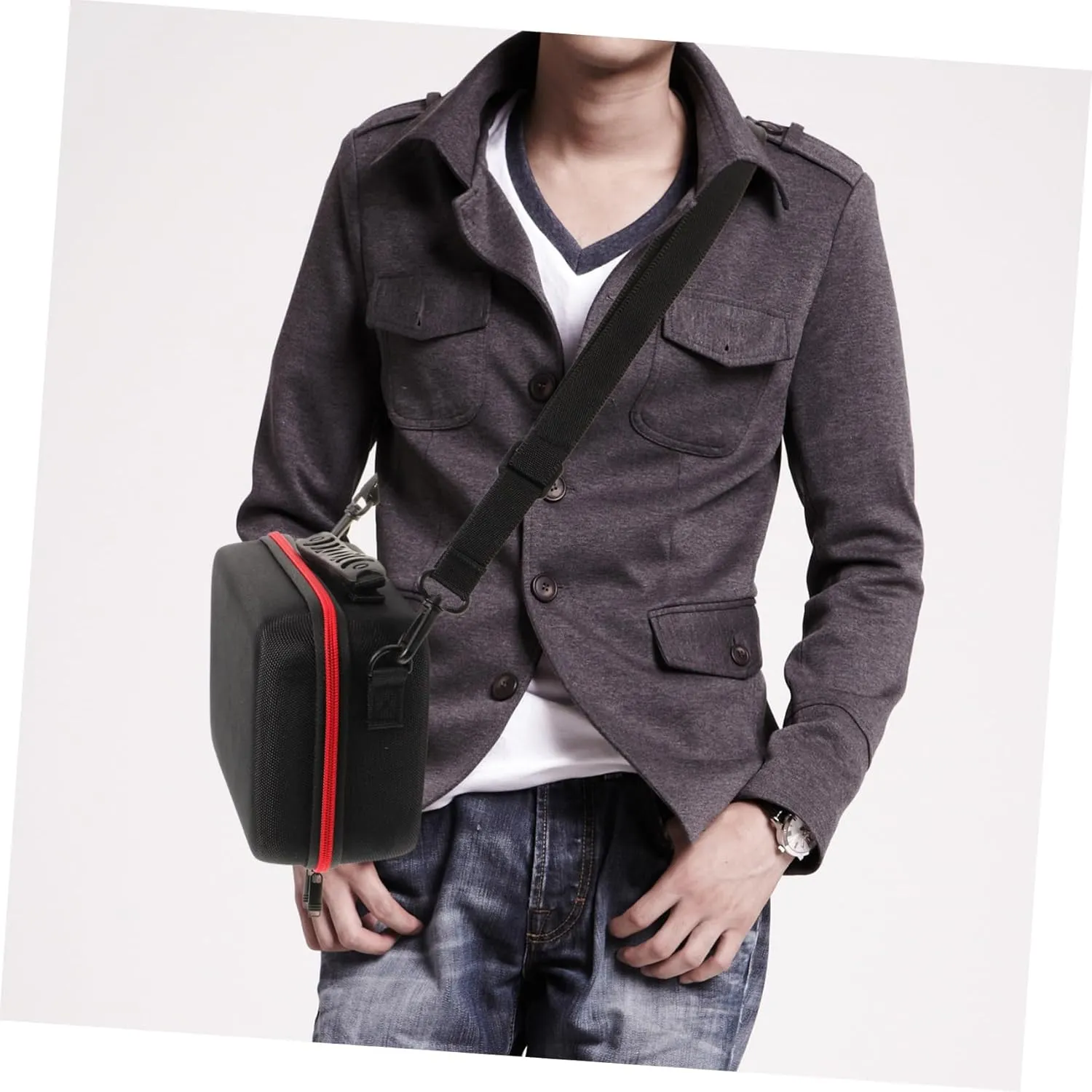 Small Travel Camera Bag Durable Splashproof DIY Storage Pouch for DSLR with Compartments S for Organizing Digital Equipment the Go