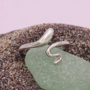 Snake Silver Toe Rings