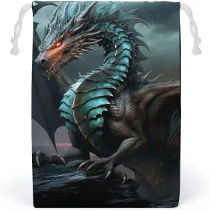 Storage Bags Makeup Bag Toy Bag Reusable Bags Toiletry Cool Dragon Printed Organizer Multi Purpose Foldable Ditty Bag Travel Pouch
