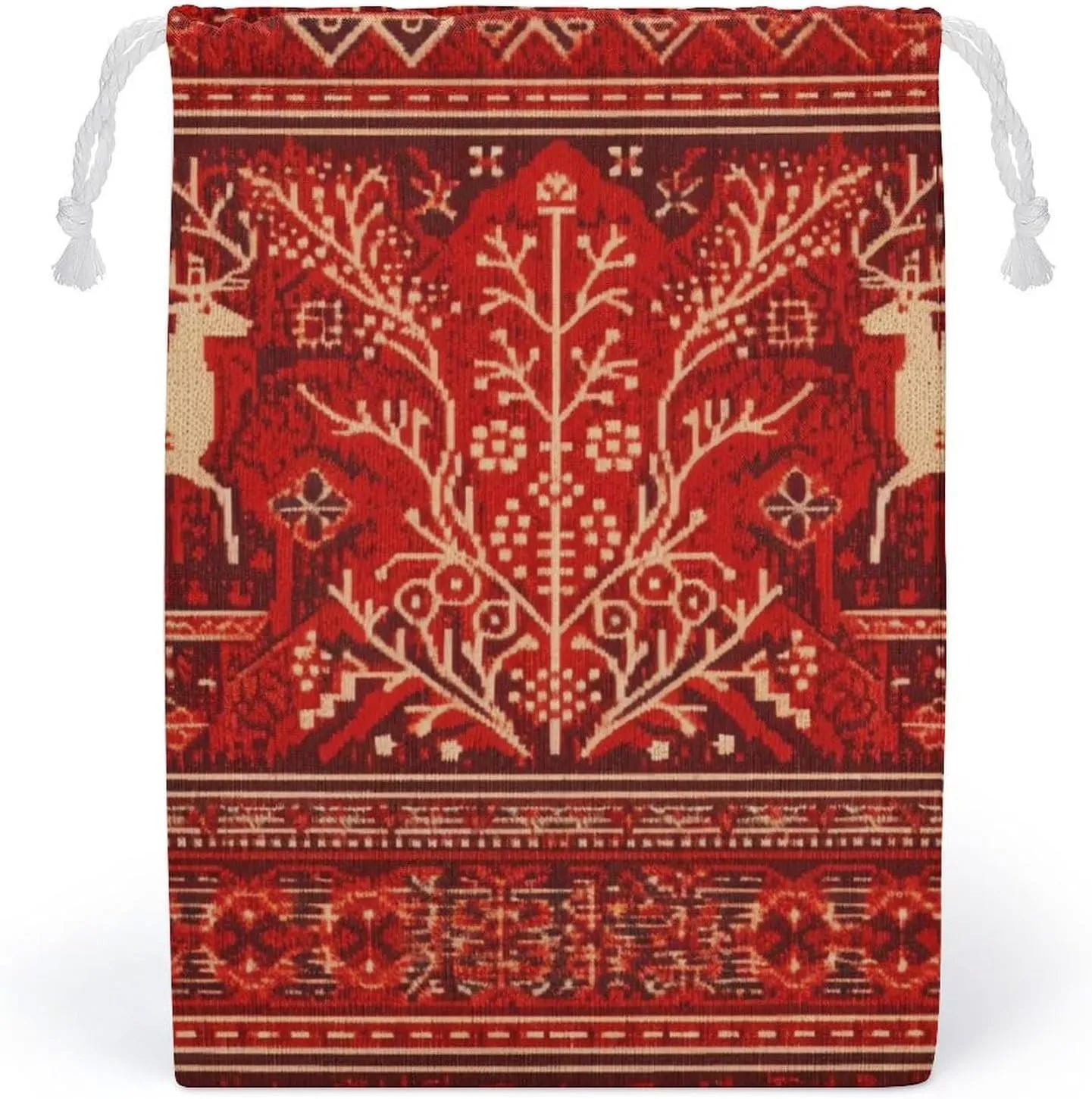 Storage Bags Makeup Bag Toy Bag Reusable Bags Toiletry Reindeer Pattern Printed Organizer Multi Purpose Foldable Ditty Bag Travel Pouch