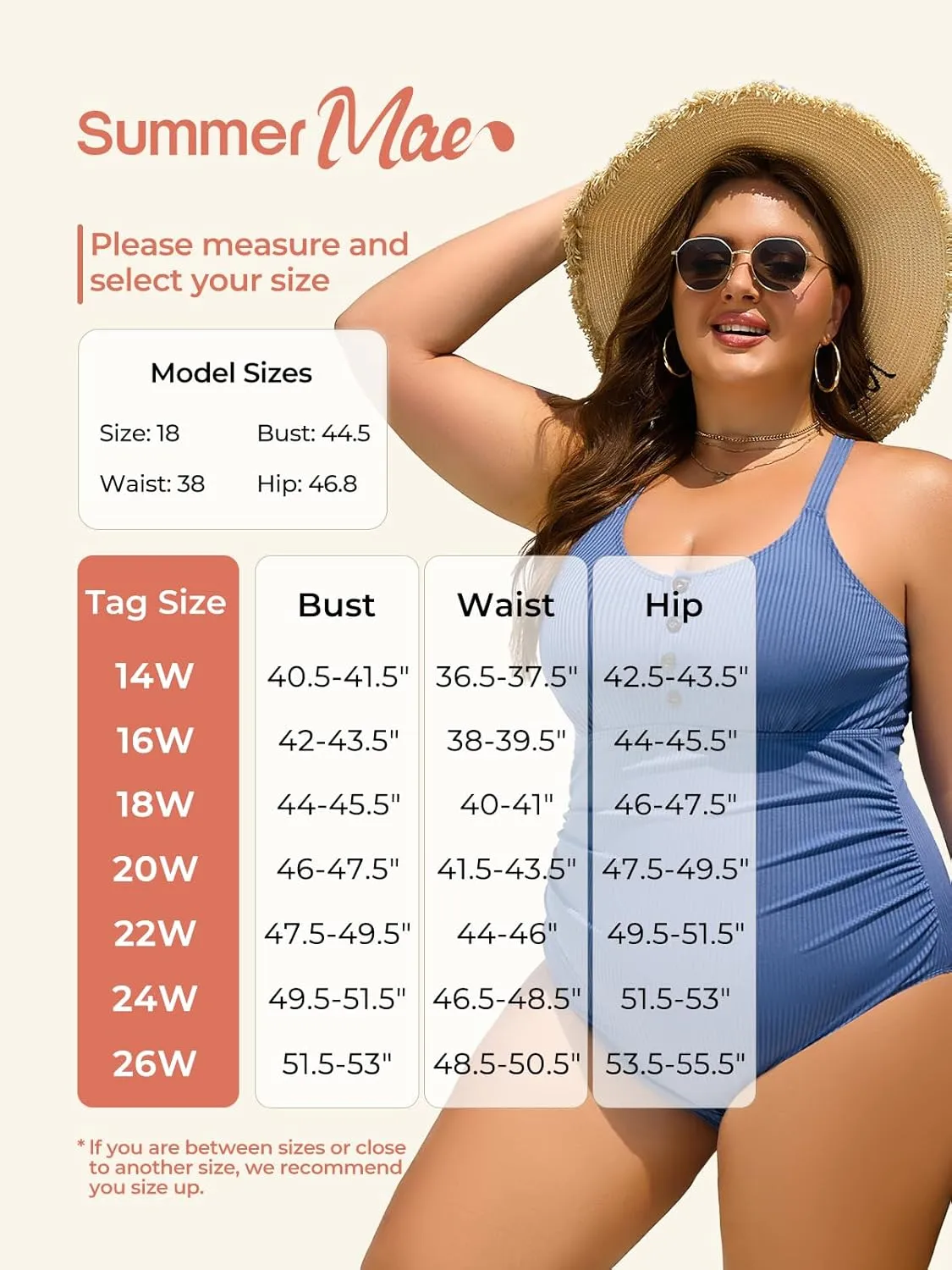 Summer Mae Ribbed Plus Size Swimsuit Women One Piece Button up Tummy Control Bathing Suit Retro 2025 Swimwear