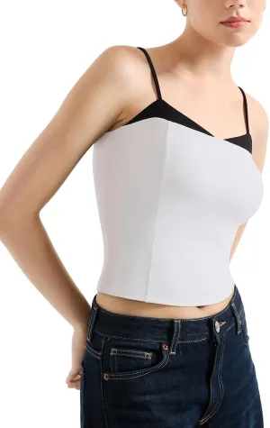 SUUKSESS Women Double Lined Spaghetti Strap Cami Going Out Y2k Sleeveless Tank Tops