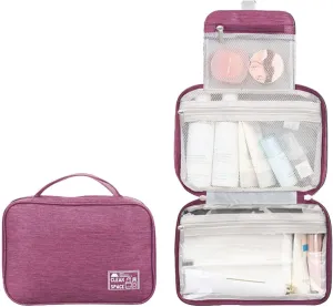 Toiletry Bag Set for Women s for Accessories Bag Makeup Toiletry Water- Shampoo ContainerToiletries Full Sized with Hanging Travel Organizer Hook Cosmetic Bag Travel Bag Cosmetic Bag