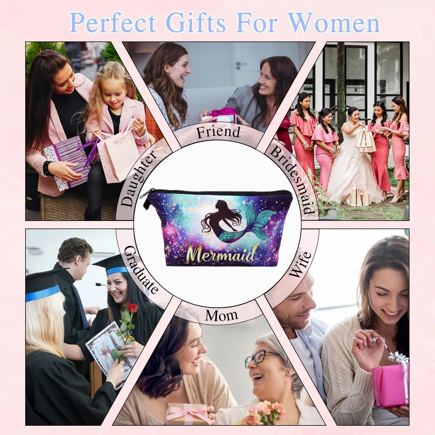 Toiletry Bags for Traveling, Cosmetic Organizer, Makeup Bags for Women, Personalized Makeup bag, Zipper Pouch, Travel Essentials for Women (CB0172)