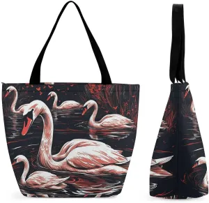 Tote Bag for Women Grocery Bag Cartoon Ladybug Foldable Shopping Bags Reusable Large Tote Bag