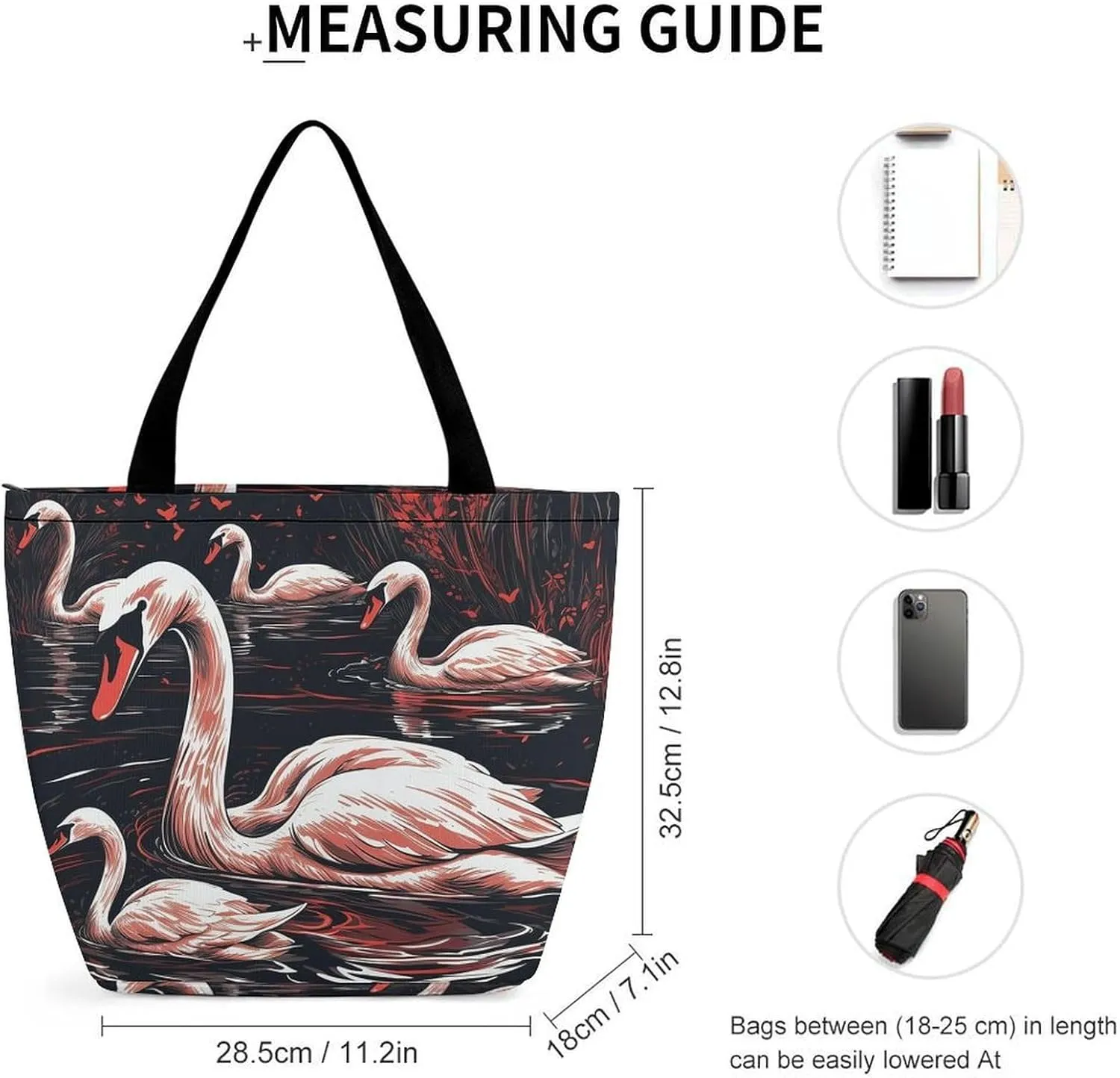 Tote Bag for Women Grocery Bag Cartoon Ladybug Foldable Shopping Bags Reusable Large Tote Bag