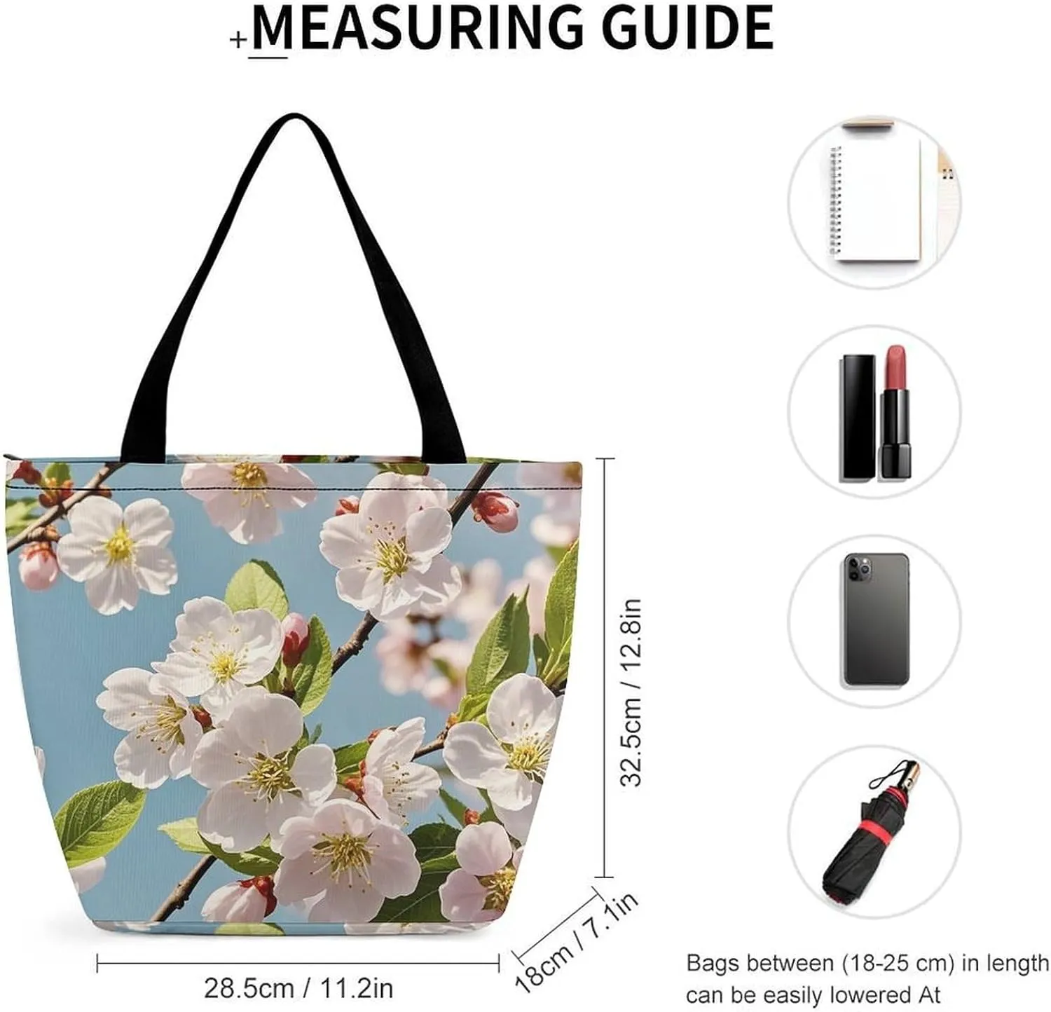 Tote Bag for Women Grocery Bag Ocean Beach Theme Foldable Shopping Bags Reusable Large Tote Bag