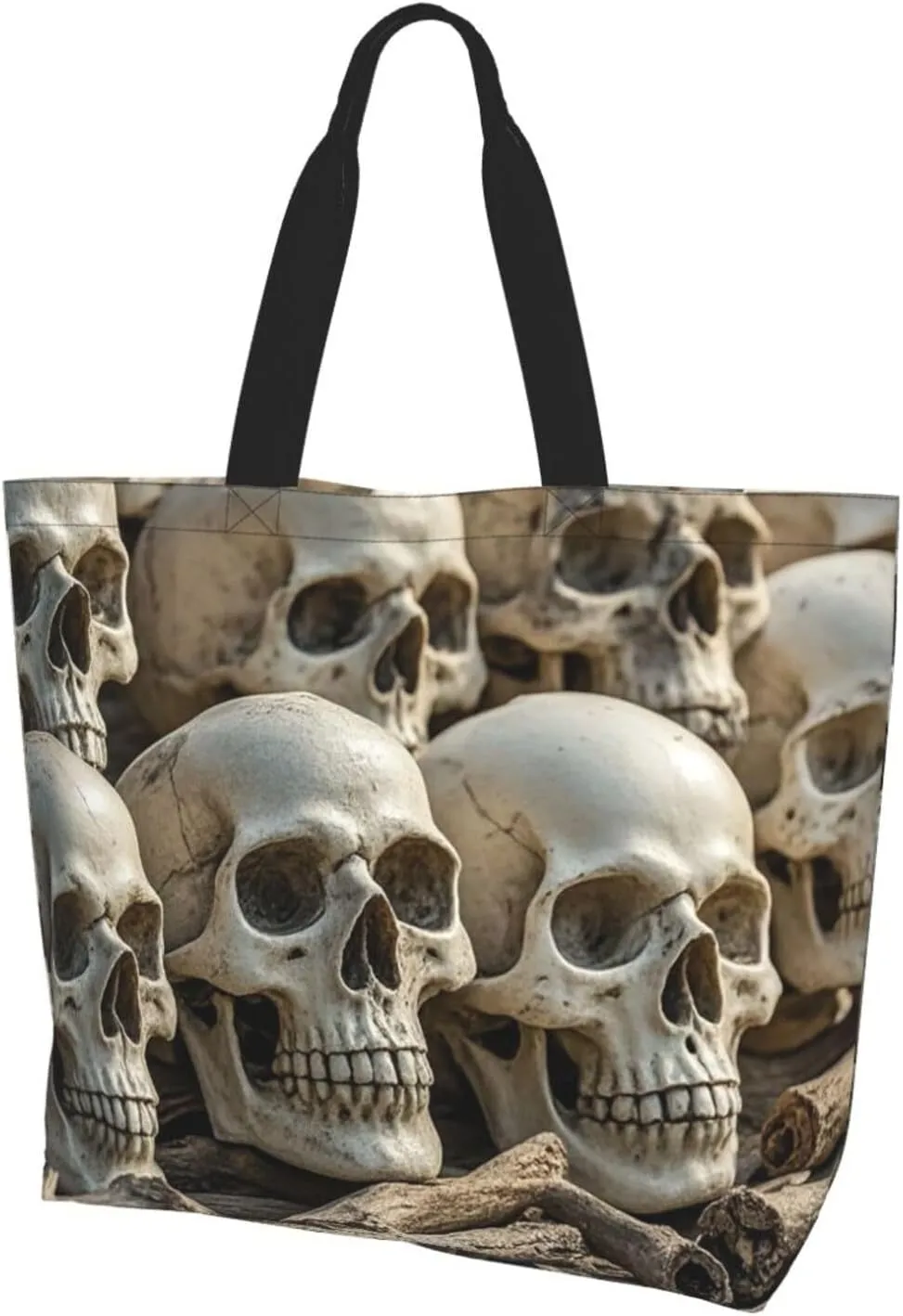 Tote Bag for Women Sunflower Field Sunset Grocery Bag Foldable Shopping Bags Reusable Large Tote Bag