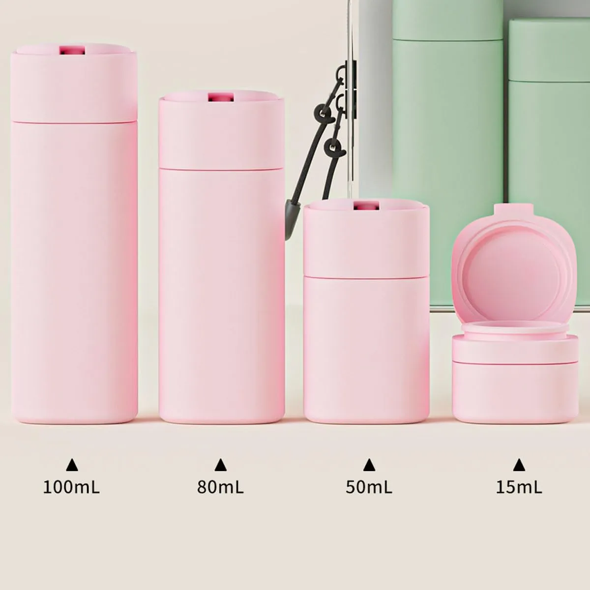 Travel Bottles Set - TSA Approved Leak Proof Squeezable Containers for Toiletries, Conditioner, Shampoo, Lotion & Body Wash Accessories (white)