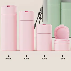 Travel Bottles Set - TSA Approved Leak Proof Squeezable Containers for Toiletries, Conditioner, Shampoo, Lotion & Body Wash Accessories (white)
