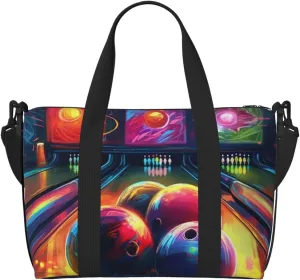 Travel Duffel Bag for Women Men Weekender Bags Sports Gym Bag Bowling Balls Travel Bag Carry on Overnight Bag Waterproof Luggage Bag with Shoulder Strap