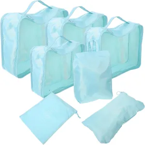 Travel Essentials 7pcs Packing Cubes Suitcase Organizer Bags Luggage Packing Organizers