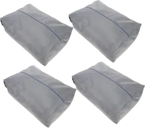 Travel Shoe Bags Set 4 Pack Packing Cubes for Suitcases Waterproof Luggage Organizers Garment Storage Bag for Men Women