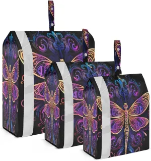 Tribal Mandala Dragonfly Compression Packing Cubes Luggage Organizer Bags for Travel Suitcase Organizer for Travel Accessories and Essentials
