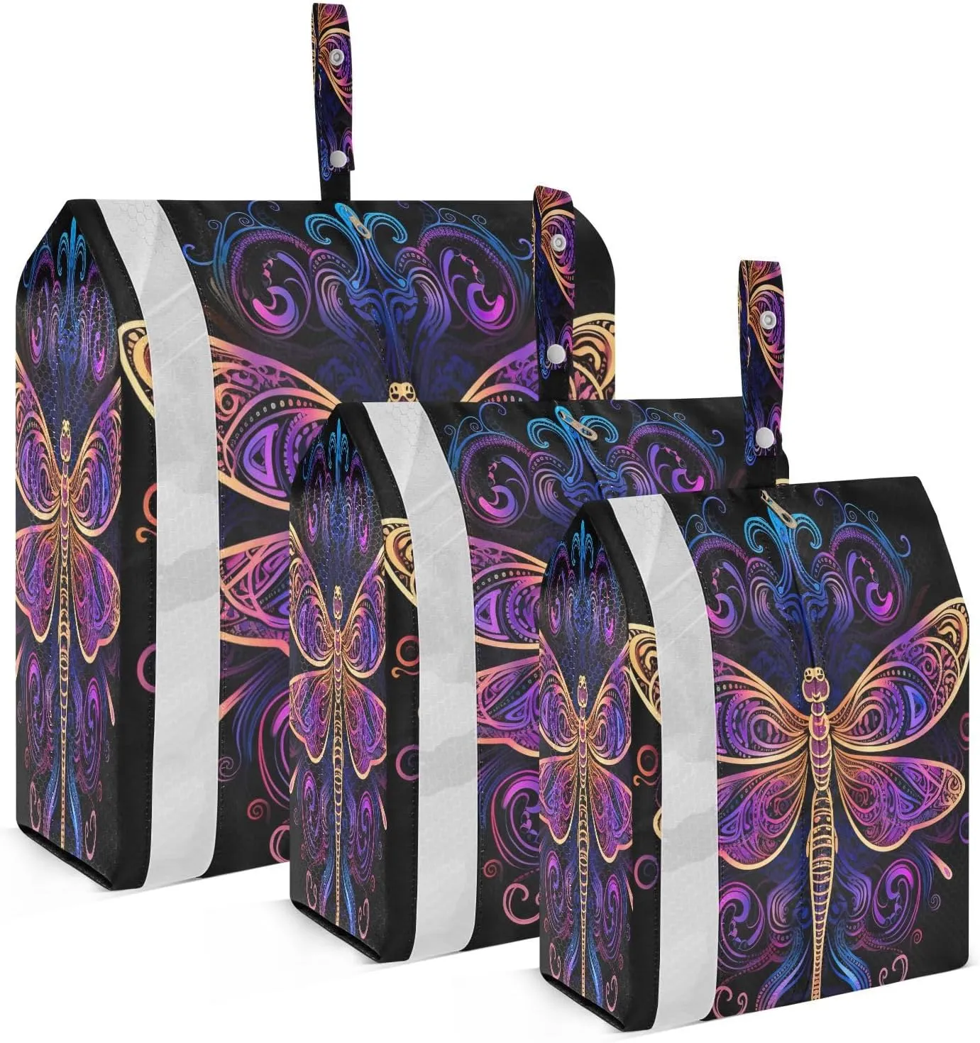 Tribal Mandala Dragonfly Compression Packing Cubes Luggage Organizer Bags for Travel Suitcase Organizer for Travel Accessories and Essentials