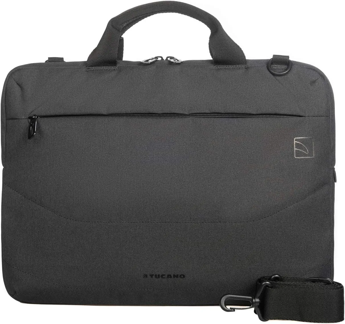Tucano Usa Inc B-IDEALE-BK Tucano Ideale Black Slim Bag Case Laptop 15.6 & Macbook 15