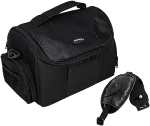 Ultimaxx DSLR Camera Bundle - Deluxe Padded Shoulder Bag   Adjustable Pro Wrist Strap for Sony, Canon, Nikon, Olympus, Panasonic, Samsung, Pentax Cameras & Camcorders